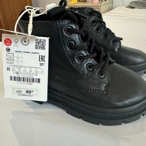 Zara Toddler Combat Boots NWT Size 6.5